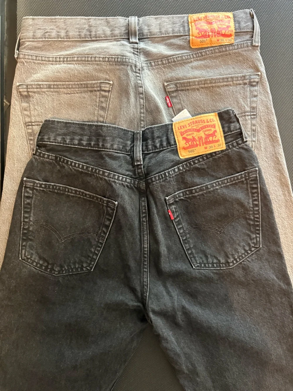 Levi's Men's 30x30 Jeans x2 black, grey